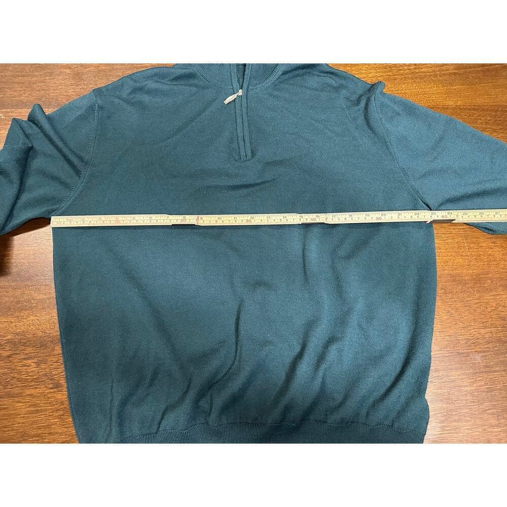 Merino Wool Blend Sweater Men XL Layer Outdoor Winter Warm Old Money Academia - Picture 5 of 8